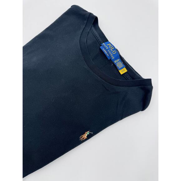 Ralph Lauren Classic Fit Soft Cotton Crewneck T-Shirt Polo‎ Black - Picture 3 of 5